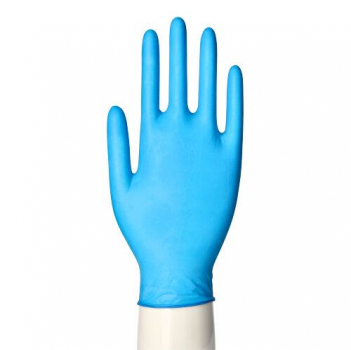 Latexhandschuhe, puderfrei, blau, Größe XL, "Medi-Inn®", "Blue Grip"